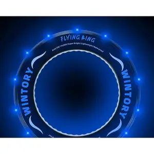Luminous LED Frisbee Ring Luminous Hollow Circle Frisbee Disc Light Outdoor Parent-Child Interaction
