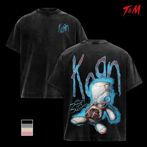 Korn The Serenity Of Suffering Doll Tee | Vintage Washed Heavy Cotton Oversize T-Shirt | Nu Metal Dark Gothic Rock Streetwear Shirt | Washed Sweatshirt Option
