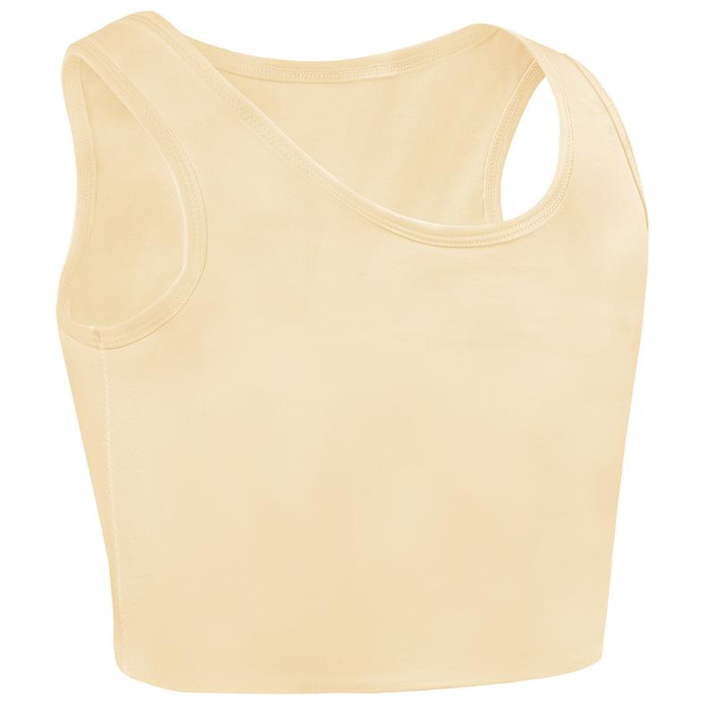 CuteStreet Transgender Tomboy FTM Chest Binder Pull On Closure Breathable and Strong Compression Tank Top Trans Bra Binder Camisole Bandeau Black Elegant