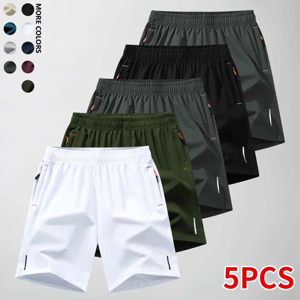 White + Army Green + Dark Gray + Black + Dark Gray