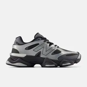 New Balance 9060 X Silver Metallic Black Cement Men's Daily Casual Fashion Footwear Sneakers Walking Shoes Gym Training Athletic Comfort