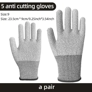 1 Pair Size 9 Anti-Cut Gloves for Hand Protection, Gardening Pruning Anti-Cut Gloves, Daily Use Hand Protection for Everyday Use Work Gloves