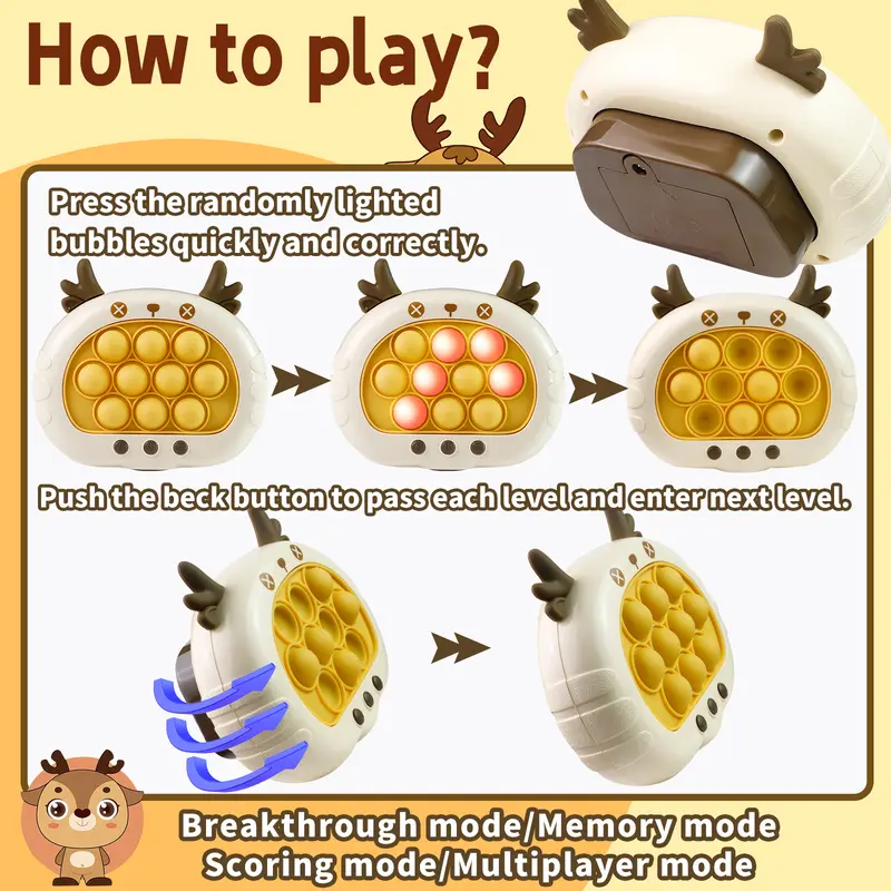 Fast Press Quick Push Game Toy for Kids 3rd Generation Cute Animals 2025 Version 3