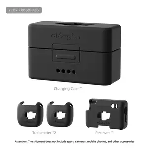 Colorful Silicone Protective Case for Dji Mic Mini, Full Coverage Shockproof Scratch-Resistant Design, Precise Cutouts with Satin Feel, Trendy Multi-Color Options, Accessories