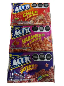 Mexican ACT II Microwave Popcorn – Pick a Flavor: Chile & Lime, Habanero & Lime or Inferno Extra Hot – 87.5 g–88 g (3.09–3.10 oz)