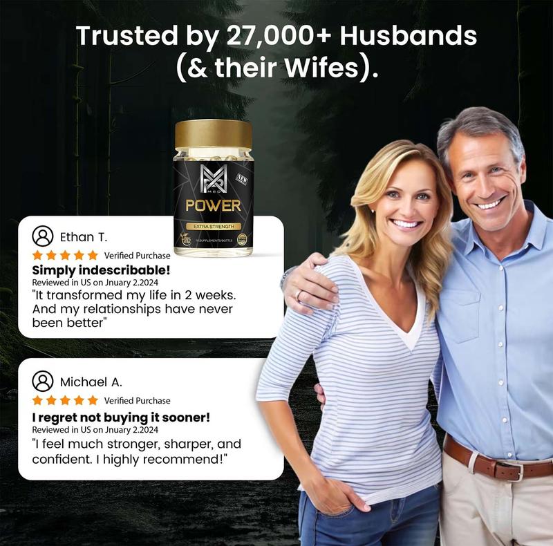 MxPower BT - Weekly Herbal Energy Supplement for Daily Energy & Alertness - Made in USA - Non-Toxic, Gluten-Free, No Sugar, Extra Strength Capsules - Healthcare