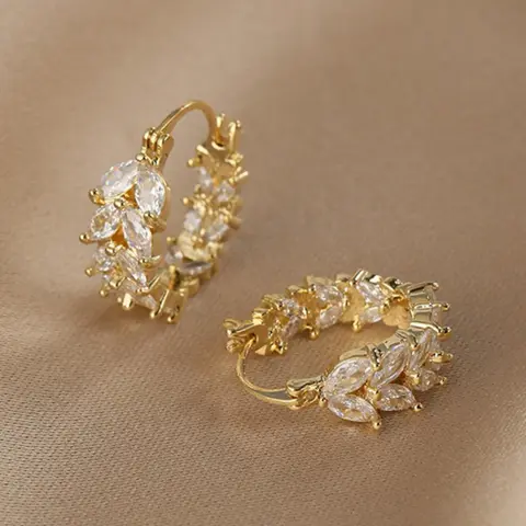 Elegant Earrings, Shining Earrings, Rhinestone Earrings, Chic Gorgeous Jewelry, Fashionable Jewelry for Women & Girls, Trendy All-match & Exquisite Jewelry for Birthday Gift