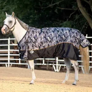 Jeffers Economy Plus 1200 Denier Medium-Weight Standard Neck Turnout Blanket, 240 Gram