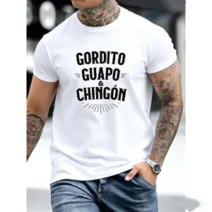 Summer t Shirts Chubby, Handsome and Awesome - Funny Mexican T-Shirt. SIZE:S-5XL