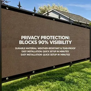 90% UV Blocking Shade Net 3x4m, Coffee Color Outdoor Sunshade Cloth, High Density Breathable, Multi-Use for Garden, Patio, Greenhouse, Dog House