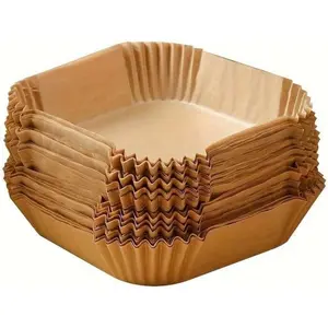 Air Fryer Parchment Paper Liners, 100 Sheets/50 Sheets, Non-Stick Air Fryer Disposable Liners, Healthy Cooking Bakeware Baking Thin Paper for Home Hotel Business Use
