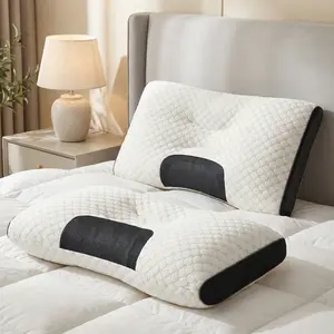 Cooling Ergonomic Cervical Pillows 2-Pack - Neck Support for Back & Side Sleepers