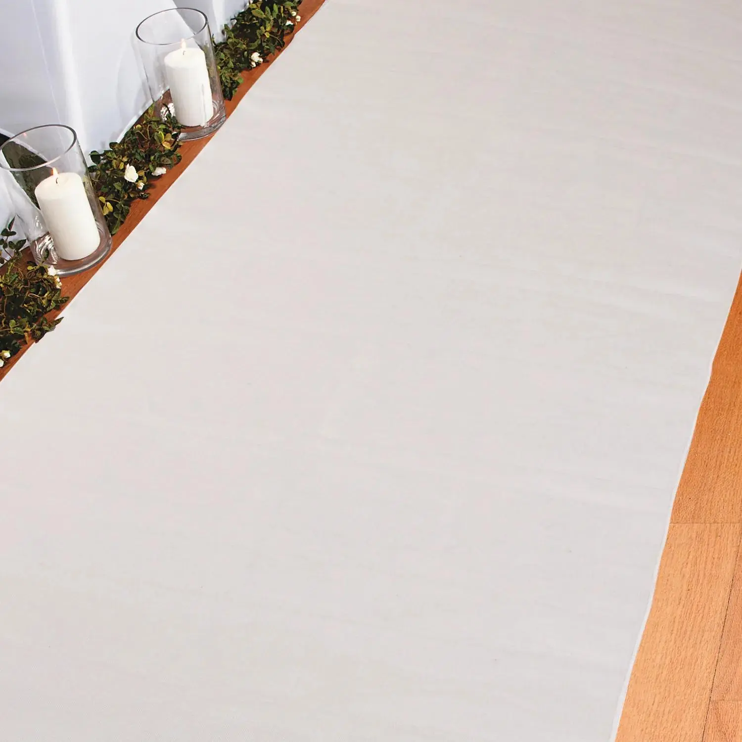 3 ft. x 25 ft. Natural Linen Aisle Runner