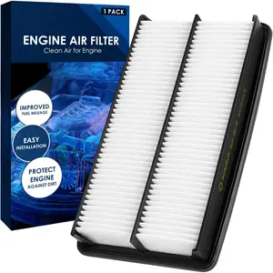 CA10013 Replacement Engine Air Filter, Efficient Filtration Offers 99% Air Purification, Fit for Honda Odyssey (2005-2010), Pilot (2009-2015), Acura MDX (2007-2009).