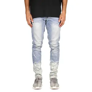 Flame Blue Zipper Jeans