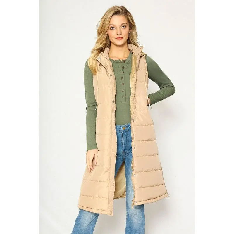 Long Puffer Vest