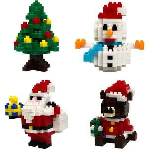 4 Pack Christmas Building Block Toys for Kids Boys Girls Teens Christmas Stocking Stuffers Gifts