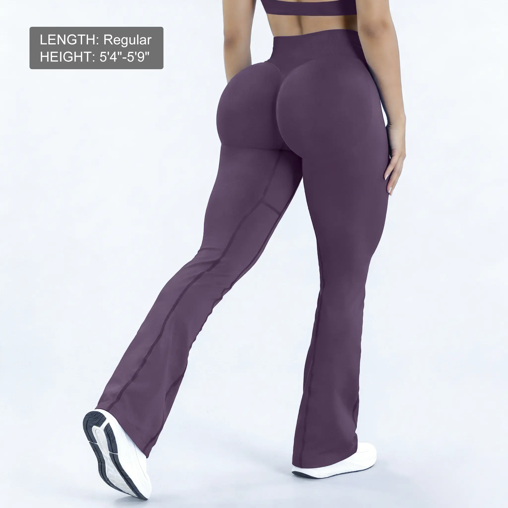 Purple Flared Leggings
