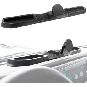 Magnetic Phone Mount Holder Fit for 2024+ Jeep Wrangler JL JLU&Gladiator JT Car Dashboard Multi-Mount Phone Holder Dash Tray for 2024 2025 Jeep JL/JT Accessories(2024+ 4X4, Not for 4XE)