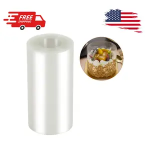 Cake Collars 4 x 394inch (5.9 mil thick) Transparent Acetate Sheets Rolls