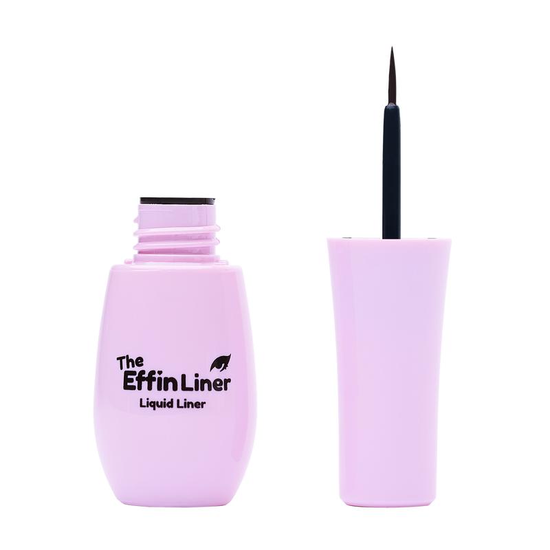 KimChi Chic Beauty Effin Eyeliner - Vegan Cosmetic Makeup, Long-lasting, and Smudge-resistant Brush Eyeliner