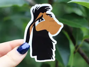 Kuzco Sticker, Sticker, Emperors New Groove Sticker, Kuzco Llama Sticker, Gift, Stickers, Laptop Stickers, Vinyl Stickers, Glossy Decor Decorative