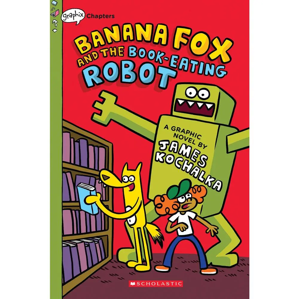 USED-Banana Fox and the Book-Eating Robot: A Graphix Chapters Book (Banana Fox #2): Volume 2 by Kochalka, James (Paperback)