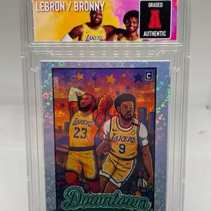 Lebron & Bronny James Custom Downtown Slab Card