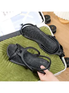 Travel One-word slippers,, Foldable and Portable Slippers, Outdoor Lightweight and Versatile Sandals, Casual Beach Shoes