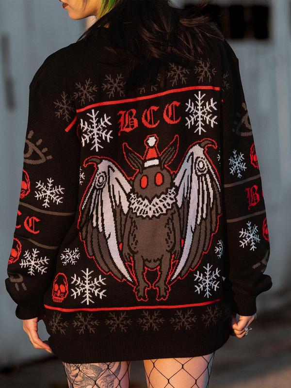 Spooky Mothman Holiday Sweater