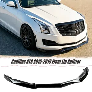 MUTUSAISI Front Lip Splitter Spoiler Fit for Cadillac ATS 2015-2019 Air Chin Body Kit Exterior Accessories