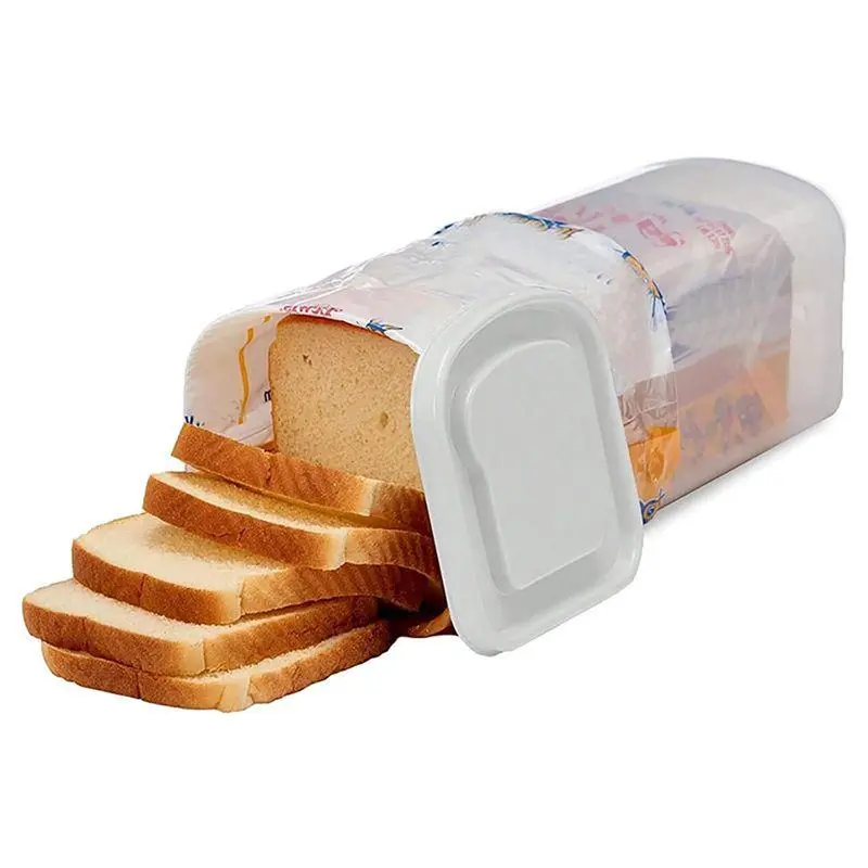 Small Animal Pet Supplies Sturdy Airtight Transparent Plastic Kitchen Storage Holder with Lid, Fresh-Keeping Crisper Container for Bread and Toast