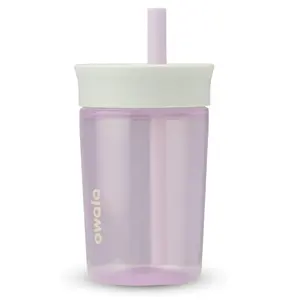Owala Kids Insulation BPA-Free Plastic Tumbler with Spill Resistant Flexible Straw, Easy to Clean, Kids Water Bottle, Great for Travel, Dishwasher Safe, 15 Oz, Mint and Pink, (Unicorn)