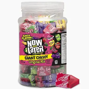 Now and Later Giant Chewy Original Mix Candy, Mixed Fruit Chew Candy, 38 Ounce Tub