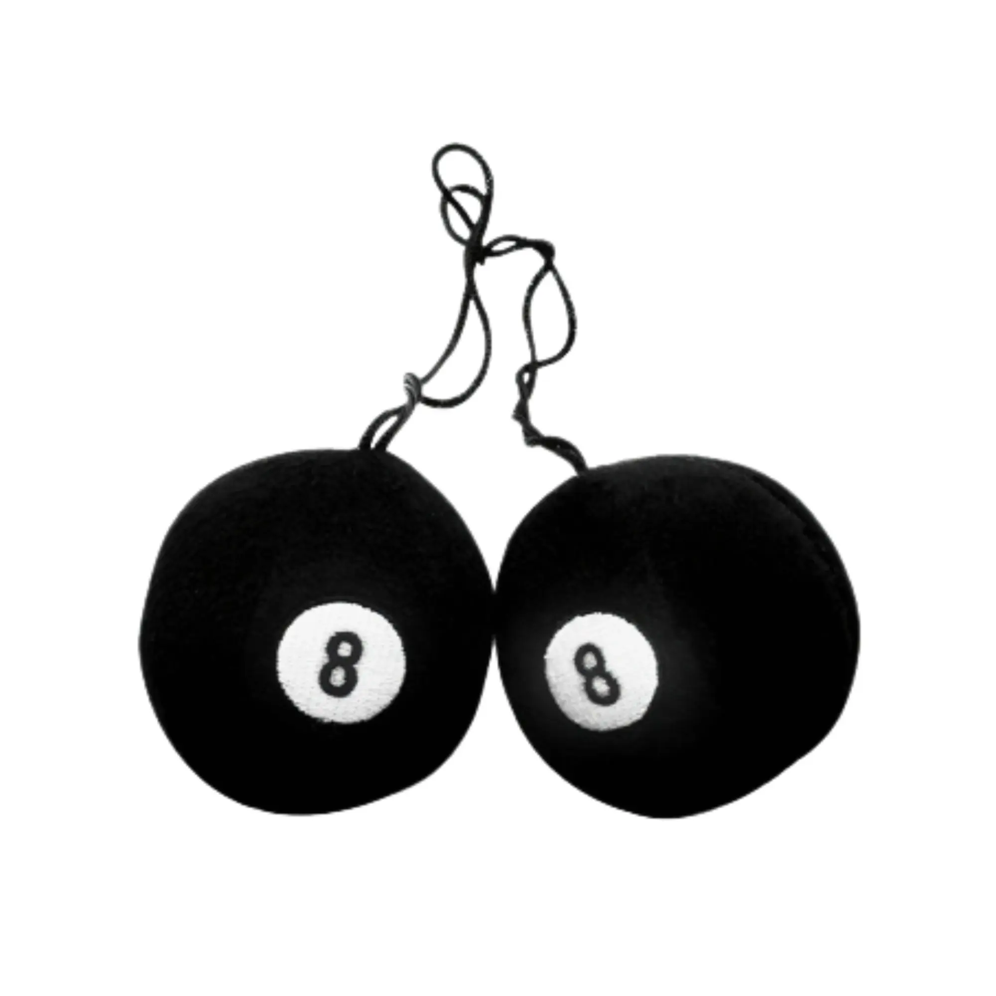 United Pacific 3-Inch Round Soft Fabric 8-Ball, Automotive & Motorcycle Handlebar Decoration for Collectors