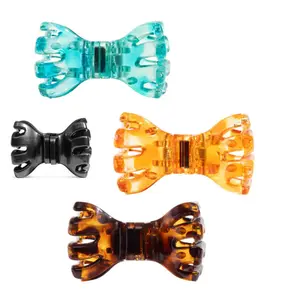 Flash & Finesse Women's Butterfly Magnetic Hair Clip Set, 4-Pack with No-Slip, No-Tug, Seamless Design for All Hair Types - Daily Styling Tool, Festival Gift
