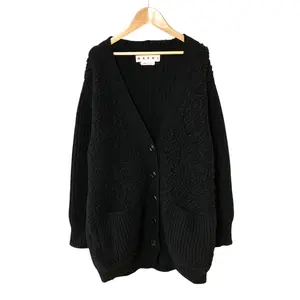 Pre-owned MARNI Wool Small Leather Goods Cashmere Cardigan