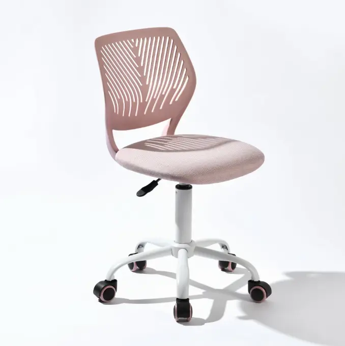 Homy Casa Teen Desk Chair, Adjustable Swivel Mesh Back Vanity Chair for Bedroom Study