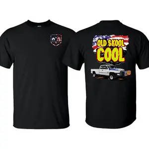 Old Skool Cool RAM Truck T-Shirt, 2nd Gen Ram Graphic Tee Dodge Pickup Enthusiast Gift  Unisex Cotton Gift For Men, Car Lover Shirt Made in USA