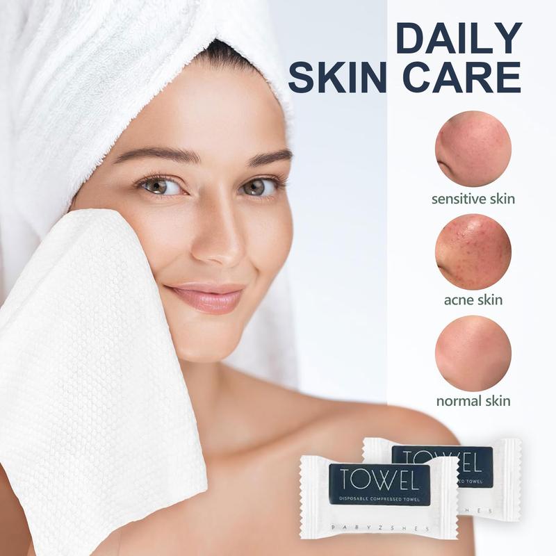 Disposable Compressed Towels Pack of 30 Soft Thick Hygienic for Cleansing Makeup Removal Travel Hotel Stays Daily Use Portable Cotton Towel