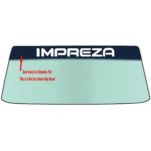 Fits A SUBARU IMPREZA Vehicle Custom Windshield Banner Graphic Die Cut Decal - Vinyl Application Tool Included