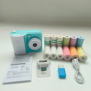 Portable Instant Print Digital Camera Kit with Multiple Printing Papers, DIY Photo Function, Perfect for Travel, Birthday, Christmas Gifts