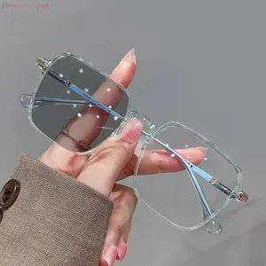 Lightweight Metal Frame Photochromic Eyewear for Men & Women, Comfortable Color Changing Lens Glasses, Versatile Optical Shades Ideal for Daily Use, Driving & Outdoor Adventures