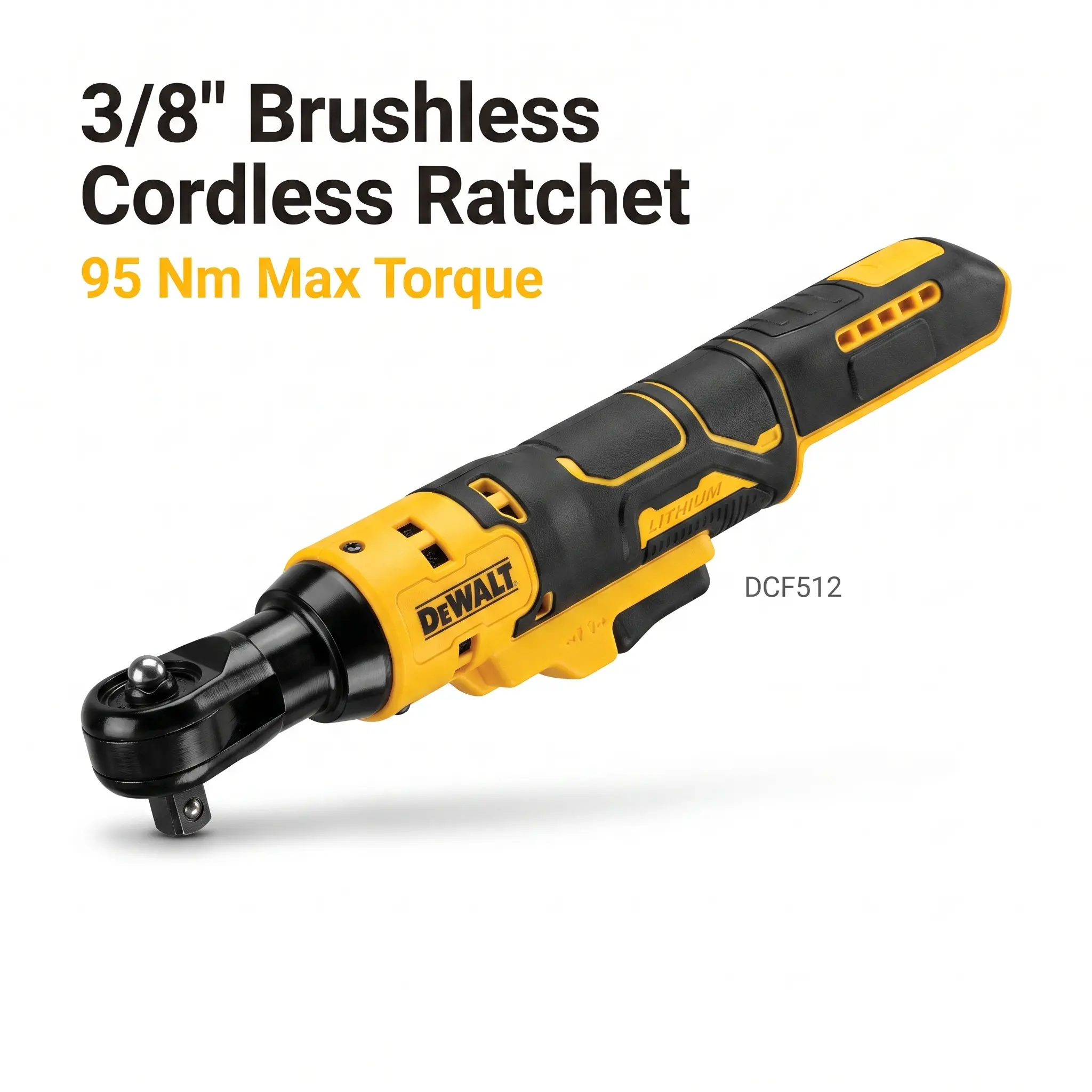 DEWALT DCF512 Low Profile Brushless Impact Wrench, Featuring Safety Lock, for Automotive & Equipment Maintenance Hand Tool Accessory
