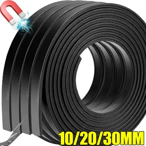 Self Adhesive Magnetic Tape Rubber Magnet Tape Strong Flexible Magnet Strip Home Remote Control Storage Stickers Tools Organizer