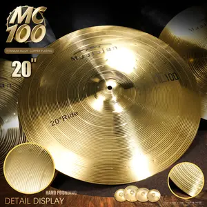 PD Factory Direct MC100 Four-Piece Drum Set Alloy Material Cymbal for Percussion Instrument Accessories Traditional Finish Cymbal