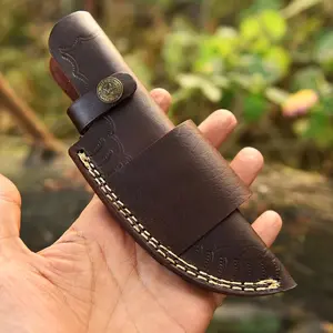 Custom Handmade Cow Leather Knife Sheath – 8 Inch Fixed Blade Knife Universal Cover