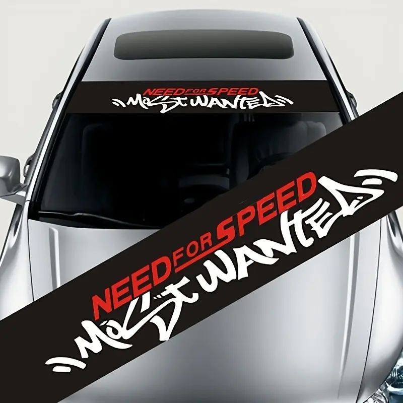 1PC Need for Speed Motorcycle Stickers, Self-Adhesive Waterproof Vinyl Automobile Decals for Cars, Trucks, SUVs Front Windshields, Personalised Vehicle Modification Decoration, Car Accessories