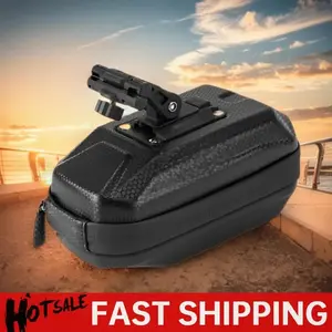 0.8L Bicycle Saddle Bag Quick Release Bike Seat Rear Tool Pouch Mountain Bike Saddle Storage Bag for Outdoor Cycling