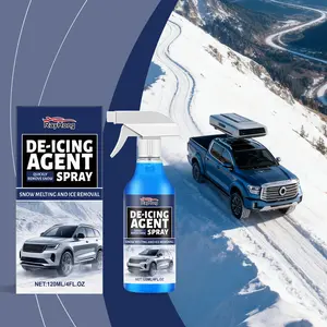 Car De-Icer Spray (120ML) for Windshield and Mirrors, Quick Ice and Fog Removal, Convenient Automotive Solution, Car Windshield Cleaner